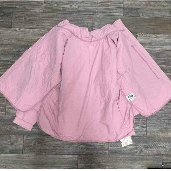 NWT $218 Free People x Hatch Maternity Small Puffer Jacket Pink Pippa Packable - Picture 9 of 15